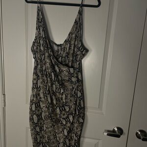 Stylish Snake Print Dress